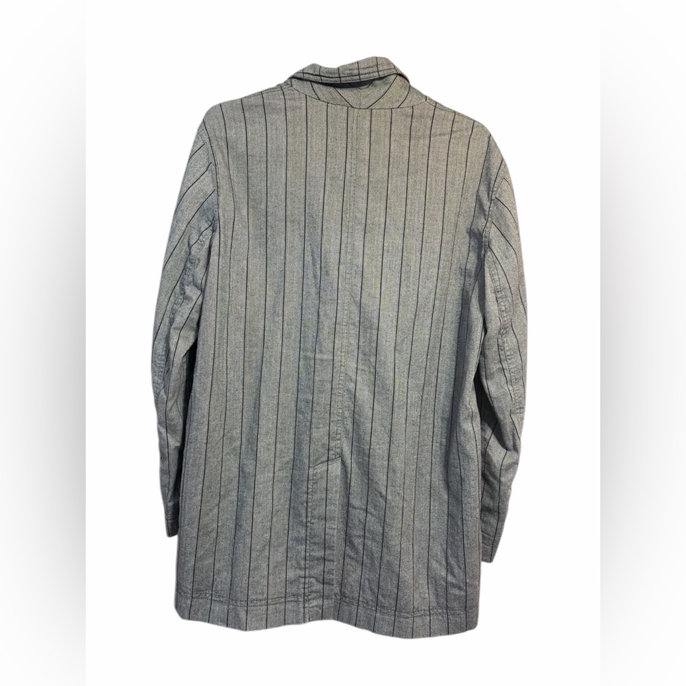 We The Free Beckett Boyfriend Blazer Gray Pinstripe | Size Small - Picture 4 of 6